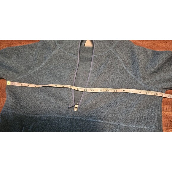 The North Face Womens Crescent Hooded Pullover Jacket Sweater Size M Aqua Blue - Picture 11 of 12